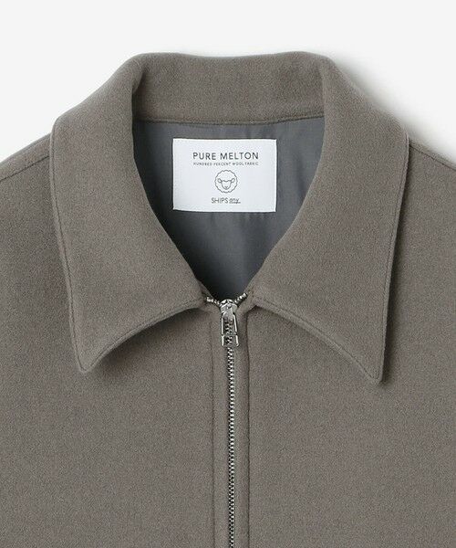 SHIPS / シップス ブルゾン | PURE WOOL MELTON リラックス ジップアップ ブルゾン◆ | 詳細8