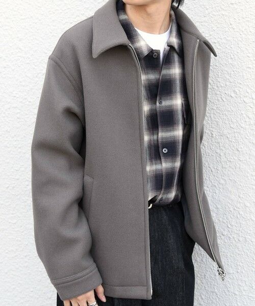 SHIPS / シップス ブルゾン | PURE WOOL MELTON リラックス ジップアップ ブルゾン◆ | 詳細3
