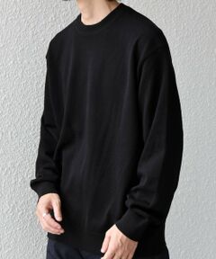 SHIPS / シップス ニット・セーター | SHIPS any:〈手洗い可能〉ウール混 アンチピリング デザインリブ クルーネック ニット◆