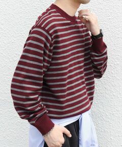 SHIPS / シップス ニット・セーター | SHIPS any:〈手洗い可能〉ウール混 アンチピリング デザインリブ クルーネック ニット◆