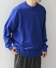 SHIPS / シップス ニット・セーター | SHIPS any:〈手洗い可能〉ウール混 アンチピリング デザインリブ クルーネック ニット◆