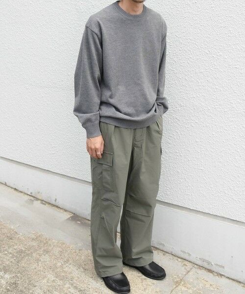 SHIPS / シップス ニット・セーター | SHIPS any:〈手洗い可能〉ウール混 アンチピリング デザインリブ クルーネック ニット◆ | 詳細2