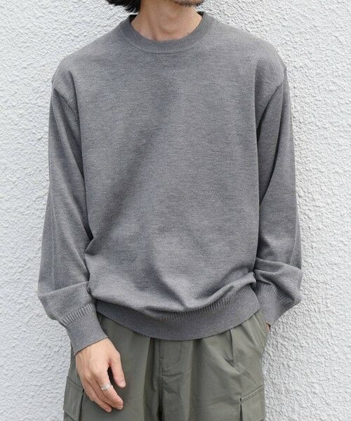 SHIPS / シップス ニット・セーター | SHIPS any:〈手洗い可能〉ウール混 アンチピリング デザインリブ クルーネック ニット◆ | 詳細3