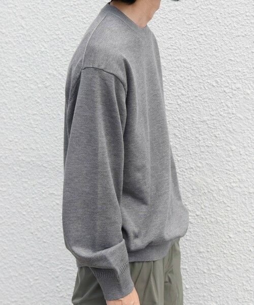 SHIPS / シップス ニット・セーター | SHIPS any:〈手洗い可能〉ウール混 アンチピリング デザインリブ クルーネック ニット◆ | 詳細4