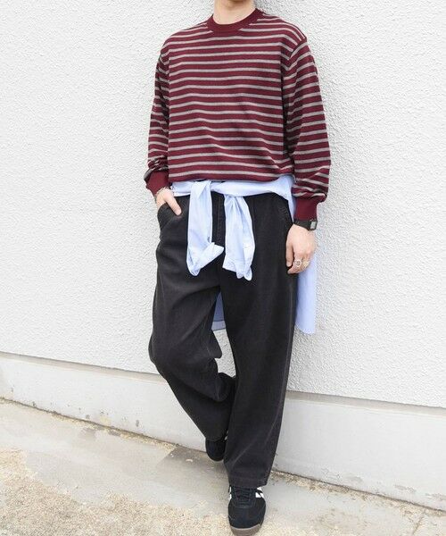 SHIPS / シップス ニット・セーター | SHIPS any:〈手洗い可能〉ウール混 アンチピリング デザインリブ クルーネック ニット◆ | 詳細16