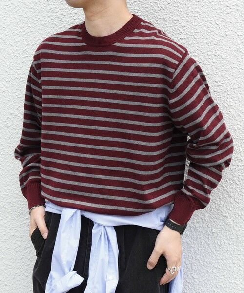 SHIPS / シップス ニット・セーター | SHIPS any:〈手洗い可能〉ウール混 アンチピリング デザインリブ クルーネック ニット◆ | 詳細19