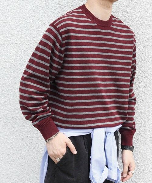 SHIPS / シップス ニット・セーター | SHIPS any:〈手洗い可能〉ウール混 アンチピリング デザインリブ クルーネック ニット◆ | 詳細20