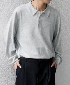 SHIPS / シップス ニット・セーター | SHIPS any:〈手洗い可能〉ウール混 アンチピリング デザインリブ リラックス ニット ポロ◆