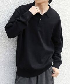 SHIPS / シップス ニット・セーター | SHIPS any:〈手洗い可能〉ウール混 アンチピリング デザインリブ リラックス ニット ポロ◆