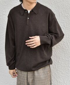 SHIPS / シップス ニット・セーター | SHIPS any:〈手洗い可能〉ウール混 アンチピリング デザインリブ リラックス ニット ポロ◆