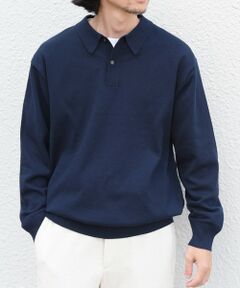 SHIPS / シップス ニット・セーター | SHIPS any:〈手洗い可能〉ウール混 アンチピリング デザインリブ リラックス ニット ポロ◆