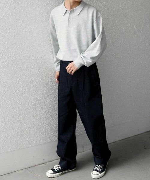 SHIPS / シップス ニット・セーター | SHIPS any:〈手洗い可能〉ウール混 アンチピリング デザインリブ リラックス ニット ポロ◆ | 詳細2