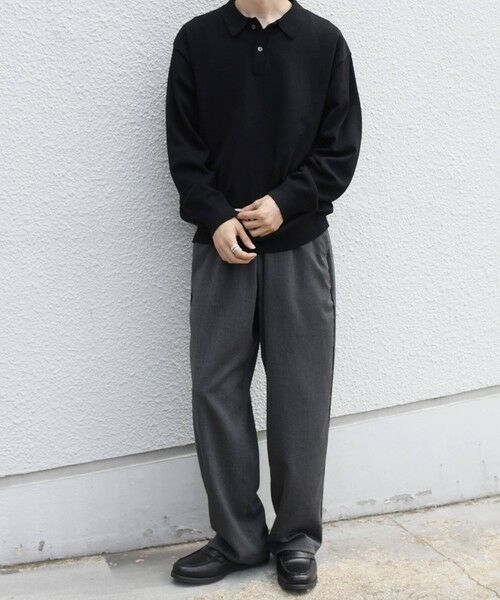 SHIPS / シップス ニット・セーター | SHIPS any:〈手洗い可能〉ウール混 アンチピリング デザインリブ リラックス ニット ポロ◆ | 詳細9