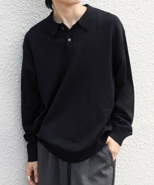 SHIPS / シップス ニット・セーター | SHIPS any:〈手洗い可能〉ウール混 アンチピリング デザインリブ リラックス ニット ポロ◆ | 詳細11