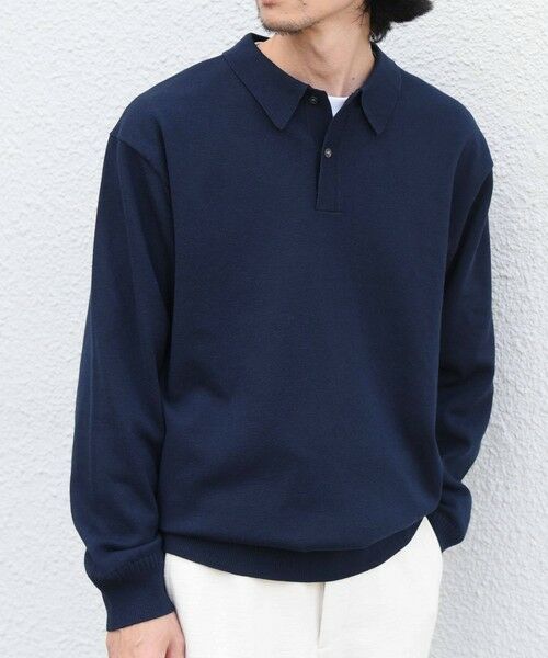 SHIPS / シップス ニット・セーター | SHIPS any:〈手洗い可能〉ウール混 アンチピリング デザインリブ リラックス ニット ポロ◆ | 詳細29