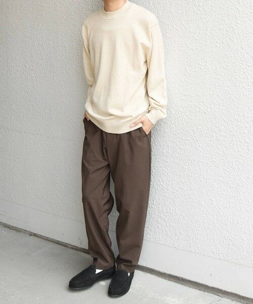 SHIPS / シップス ニット・セーター | SHIPS any:〈手洗い可能〉ウール混 アンチピリング デザインリブ モックネック ニット◆ | 詳細1