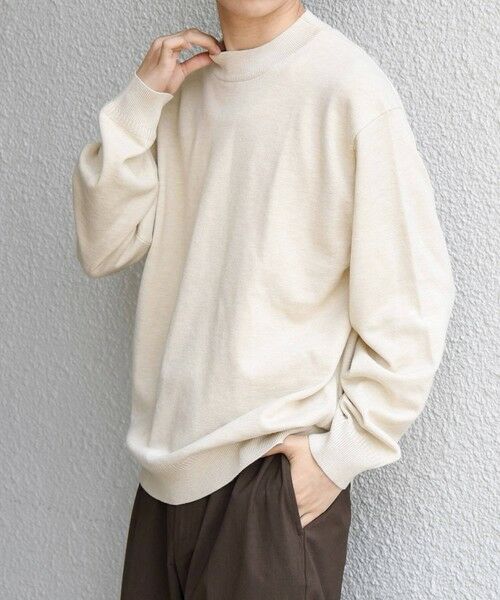 SHIPS / シップス ニット・セーター | SHIPS any:〈手洗い可能〉ウール混 アンチピリング デザインリブ モックネック ニット◆ | 詳細5