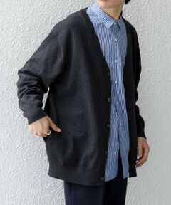 SHIPS / シップス カーディガン・ボレロ | SHIPS any:〈手洗い可能〉ウール混 アンチピリング デザインリブ リラックス カーディガン◆