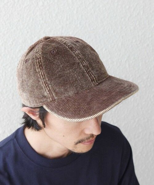 SHIPS / シップス キャップ | SHIPS any:〈手洗い可能〉フェード コーデュロイ ワンポイント ピスネーム キャップ◆ | 詳細5