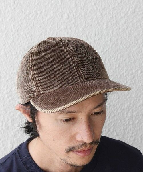 SHIPS / シップス キャップ | SHIPS any:〈手洗い可能〉フェード コーデュロイ ワンポイント ピスネーム キャップ◆ | 詳細6