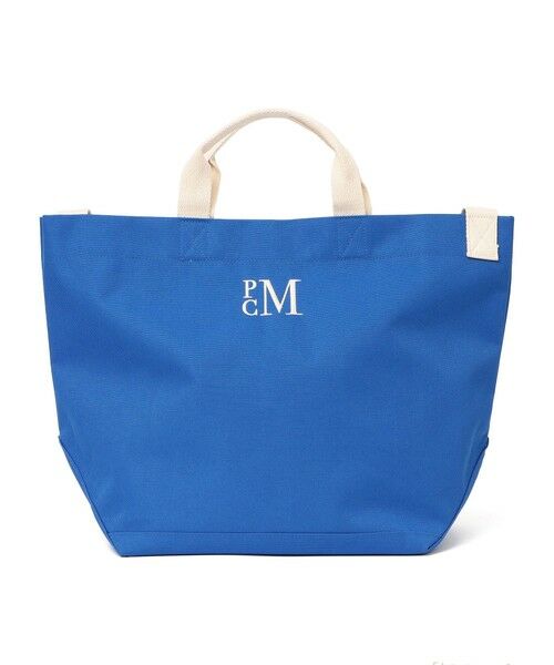 SHIPS / シップス トートバッグ | PARROTT CANVAS: ショルダー付き 2WAY トート バッグ（ブルー）