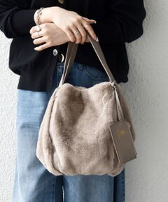 SHIPS / シップス トートバッグ | 《予約》【SHIPS any別注】Folna: 2WAY フェイクファー バッグ 26AW