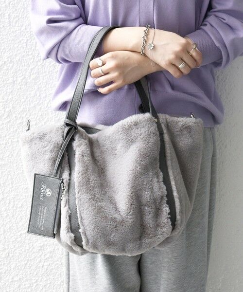 SHIPS / シップス トートバッグ | 《予約》【SHIPS any別注】Folna: 2WAY フェイクファー バッグ 26AW | 詳細4