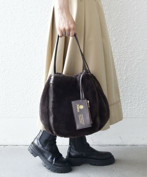 SHIPS / シップス トートバッグ | 《予約》【SHIPS any別注】Folna: 2WAY フェイクファー バッグ 26AW | 詳細20