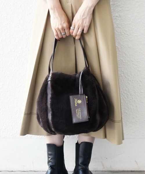 SHIPS / シップス トートバッグ | 《予約》【SHIPS any別注】Folna: 2WAY フェイクファー バッグ 26AW | 詳細19