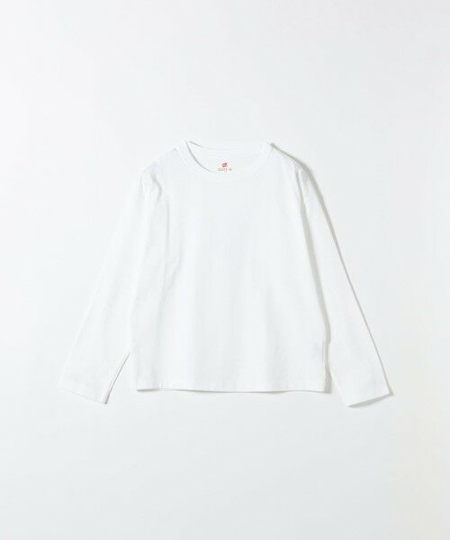 SHIPS / シップス カットソー | Hanes:〈洗濯機可能〉BEEFY-T クルーネック ロングスリーブ TEE（ホワイト）
