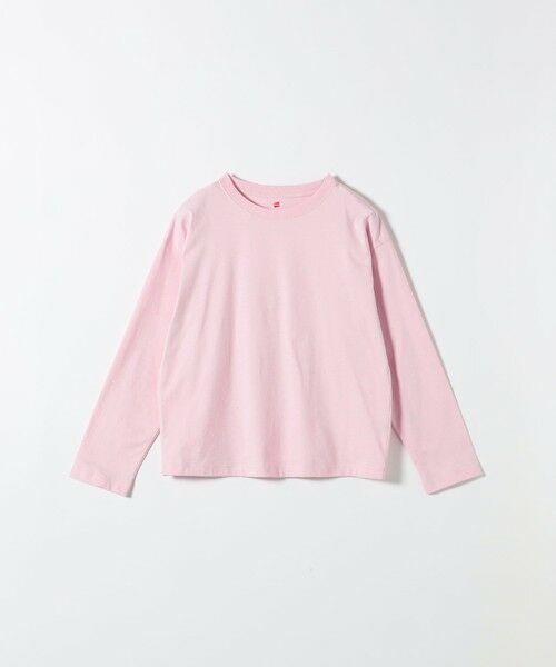 SHIPS / シップス カットソー | Hanes:〈洗濯機可能〉BEEFY-T クルーネック ロングスリーブ TEE（ピンク）
