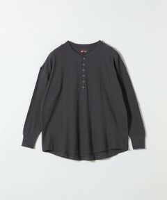 SHIPS / シップス Tシャツ | Hanes:〈洗濯機可能〉BEEFY-T ワッフル ヘンリーネック ロングスリーブ TEE