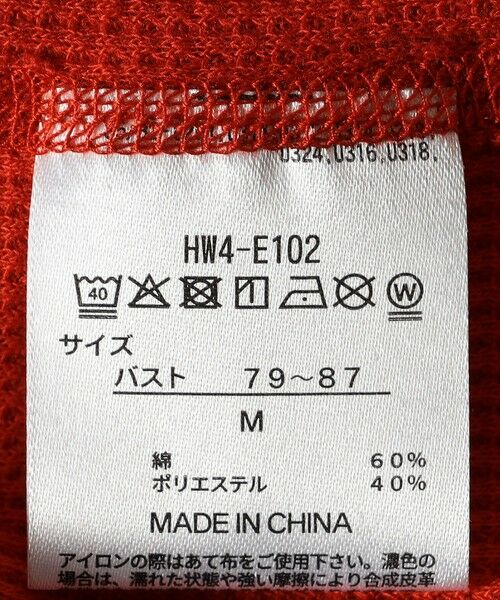 SHIPS / シップス Tシャツ | Hanes:〈洗濯機可能〉BEEFY-T ワッフル ヘンリーネック ロングスリーブ TEE | 詳細8