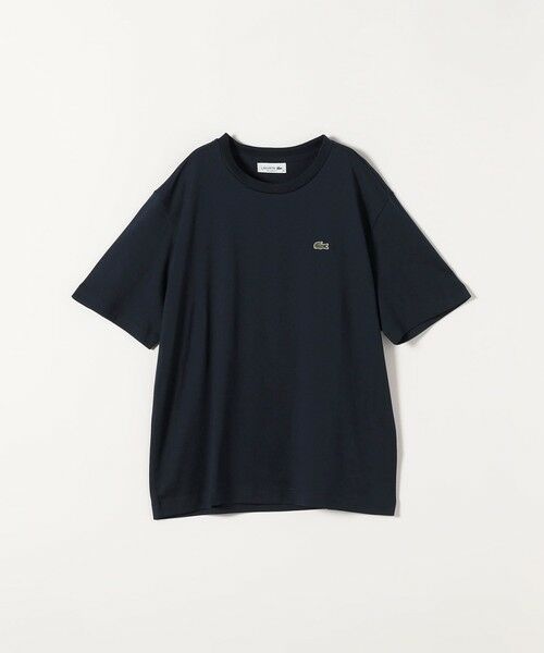 SHIPS / シップス Tシャツ | LACOSTE:〈洗濯機可能〉ベーシック クルーネック TEE（ネイビー）
