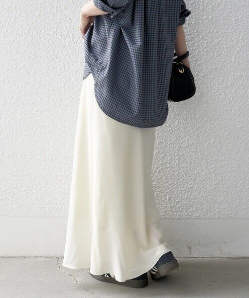 SHIPS / シップス ロング・マキシ丈スカート | 《予約》SHIPS any:〈洗濯機可能〉メッシュ ナロー スカート 26AW | 詳細7
