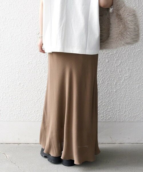 SHIPS / シップス ロング・マキシ丈スカート | 《予約》SHIPS any:〈洗濯機可能〉メッシュ ナロー スカート 26AW | 詳細19