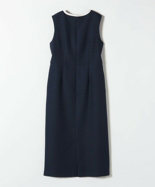 SHIPS / シップス ロング・マキシ丈ワンピース | 《予約》SHIPS any:〈洗濯機可能〉カーブネック ノースリーブ ワンピース［NAVY BLUE］ | 詳細21