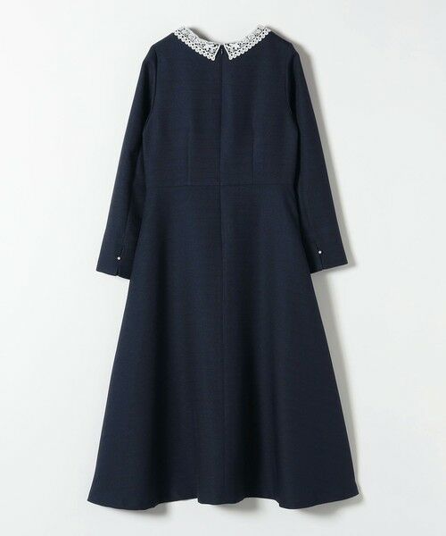 SHIPS / シップス ロング・マキシ丈ワンピース | 《予約》SHIPS any:〈洗濯機可能〉レースカラー ロング スリーブ ワンピース［NAVY BLUE］ | 詳細28