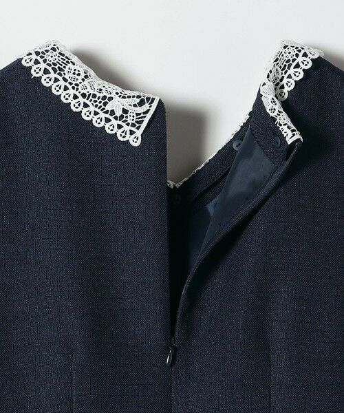 SHIPS / シップス ロング・マキシ丈ワンピース | 《予約》SHIPS any:〈洗濯機可能〉レースカラー ロング スリーブ ワンピース［NAVY BLUE］ | 詳細29