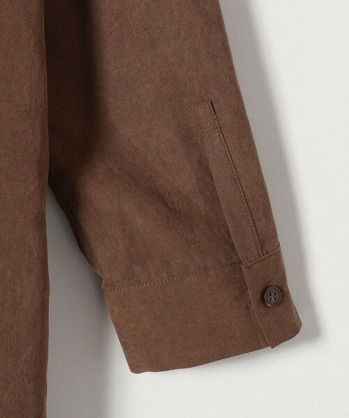 SHIPS / シップス ロング・マキシ丈ワンピース | 《予約》SHIPS any:〈洗濯機可能〉ピーチスキン フリル バンドカラー シャツ ワンピース | 詳細12