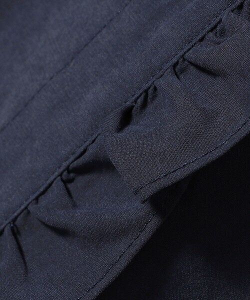 SHIPS / シップス ロング・マキシ丈ワンピース | 《予約》SHIPS any:〈洗濯機可能〉ピーチスキン フリル バンドカラー シャツ ワンピース | 詳細23