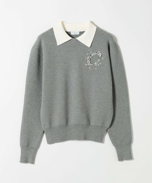 SHIPS / シップス ニット・セーター | 《予約》SHIPS any:〈手洗い可能〉ビジュー バイカラー コンパクト ニット プルオーバー | 詳細9