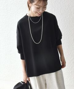 SHIPS / シップス ニット・セーター | 《予約》〈手洗い可能〉オーガニック コットン ミックス ボートネック スリット ニット プルオーバー