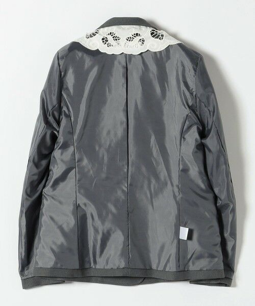 SHIPS / シップス テーラードジャケット | 《予約》SHIPS any:〈手洗い可能〉ウールライク レース カラー ジャケット［NAVY BLUE］ | 詳細16