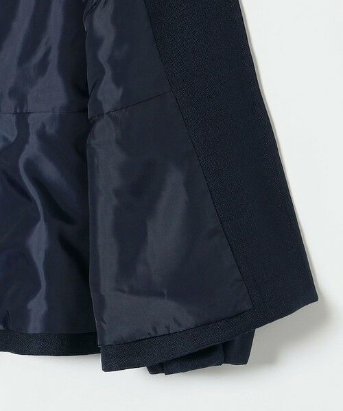 SHIPS / シップス ノーカラージャケット | 《予約》SHIPS any:〈手洗い可能〉パフ スリーブ ノーカラー ジャケット［NAVY BLUE］ | 詳細18