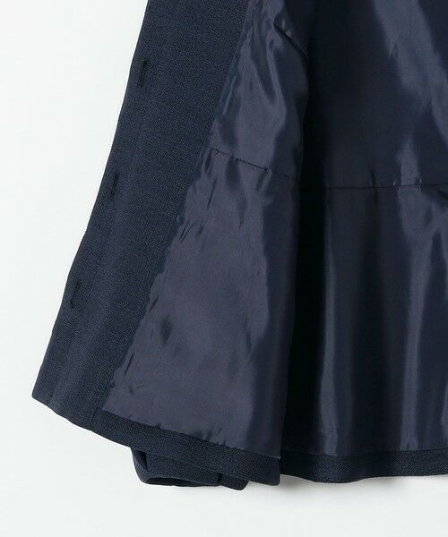 SHIPS / シップス ノーカラージャケット | 《予約》SHIPS any:〈手洗い可能〉パフ スリーブ ノーカラー ジャケット［NAVY BLUE］ | 詳細19