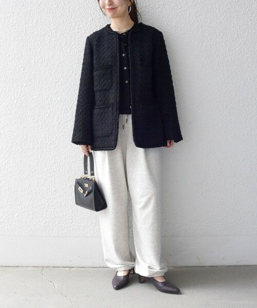 SHIPS / シップス ノーカラージャケット | 《予約》SHIPS any: ツイード ノーカラー ジャケット | 詳細1