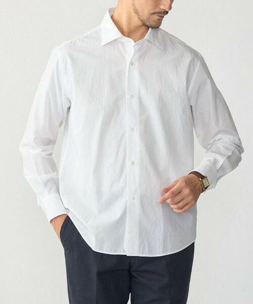 SHIPS / シップス シャツ・ブラウス | MADE IN JAPAN SMOOTH TEX ワイドカラー ワッシャー シャツ(ホワイト)