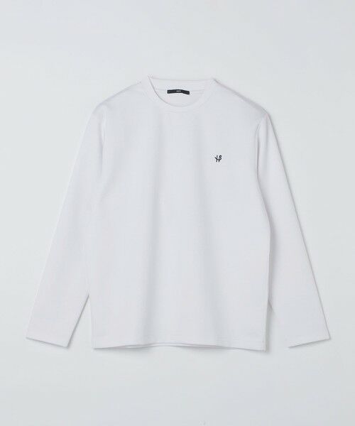 SHIPS / シップス Tシャツ | 【WEB限定】ダブル ニット ビズ ネック ロングスリーブ Tシャツ | 詳細1