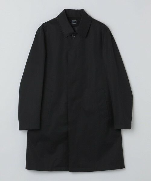 SHIPS / シップス ステンカラーコート | 〈撥水加工〉シンサレート ライナー付き VENTILE(R) コットン ステンカラー コート(ブラック)